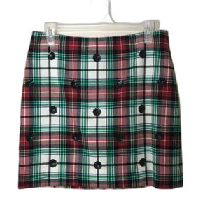Vineyard Vines Winter Tartan Wool blend mini skirt size 2
